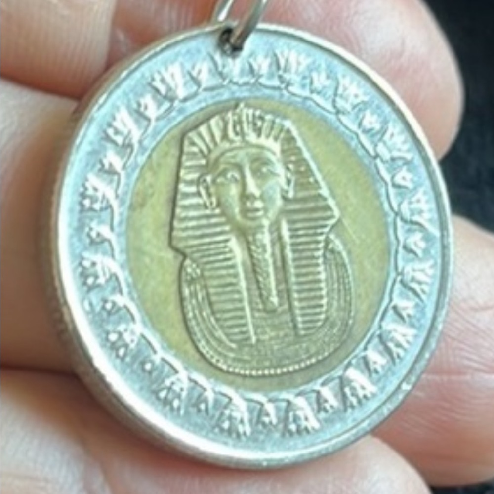 Egyptian One Pound Coin Pendant